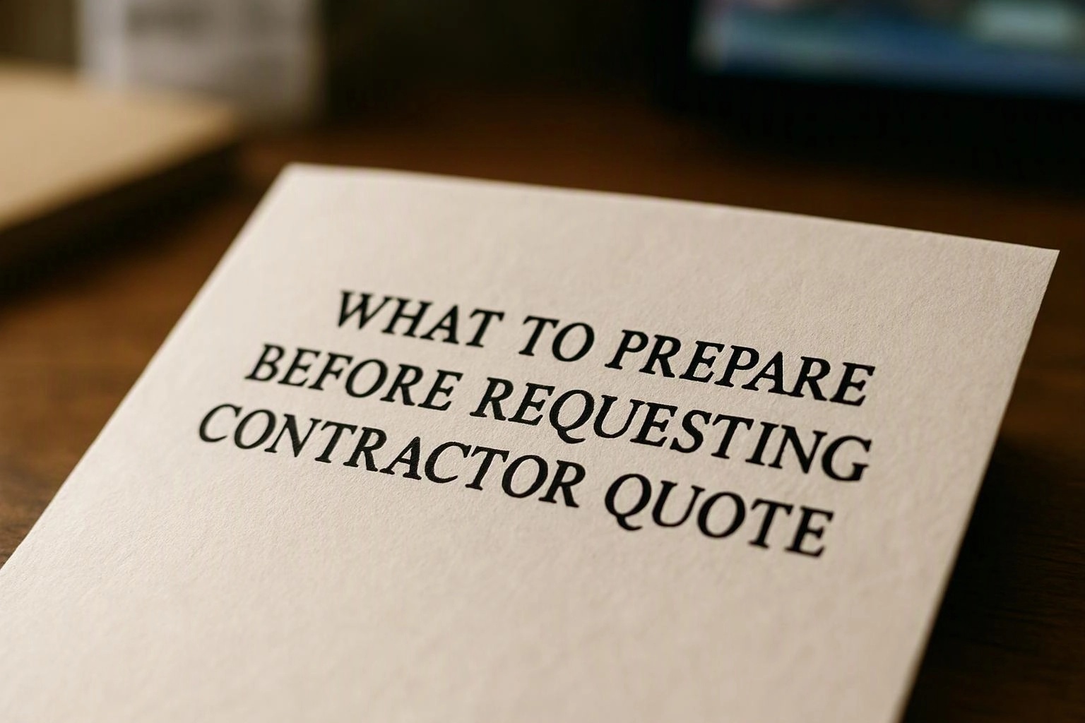 What to Prepare Before Requesting a Contractor Quote in Snoqualmie, Washington